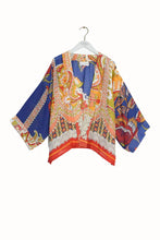 Load image into Gallery viewer, One Hundred Stars Carnival Cobalt Kimono