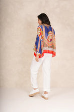 Load image into Gallery viewer, One Hundred Stars Carnival Cobalt Kimono