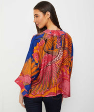 Load image into Gallery viewer, One Hundred Stars Crane Cobalt Kimono