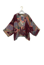 Load image into Gallery viewer, One Hundred Stars Crane Plum Kimono
