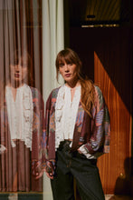 Load image into Gallery viewer, One Hundred Stars Crane Plum Kimono