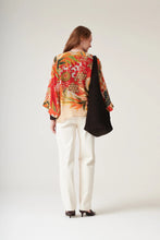 Load image into Gallery viewer, One Hundred Stars Fans Scarlet Kimono