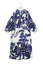 Load image into Gallery viewer, One Hundred Stars Giant Willow Blue Raglan Dress