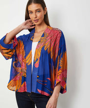 Load image into Gallery viewer, One Hundred Stars Crane Cobalt Kimono