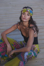 Load image into Gallery viewer, One Hundred Stars Crane Olive Crepe Palazzo Pants