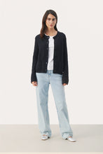 Load image into Gallery viewer, Part Two Elmie Cardigan Dark Navy