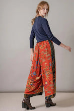 Load image into Gallery viewer, One Hundred Stars Dragon Crepe Palazzo Trousers Rust