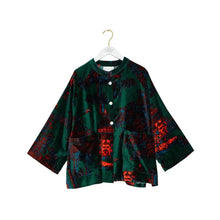 Load image into Gallery viewer, One Hundred Stars Velvet Jacket Pagoda Forest Green