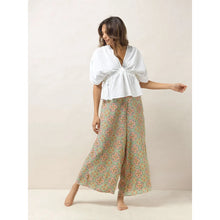 Load image into Gallery viewer, One Hundred Stars Vintage Tiles Pink Indigo Palazzo Pants