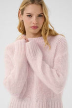 Load image into Gallery viewer, Part Two Sille Chunky Mohair Jumper Mauve Chalk