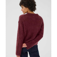 Load image into Gallery viewer, Part Two Sille Chunky Mohair Jumper Tawny Port