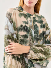 Load image into Gallery viewer, One Hundred Stars Rivers and Trees Natural Crepe Darcy Dress
