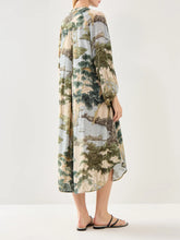 Load image into Gallery viewer, One Hundred Stars Rivers and Trees Natural Crepe Darcy Dress
