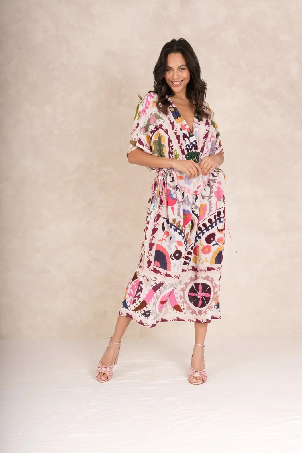 One Hundred Stars Susani Pink String Dress