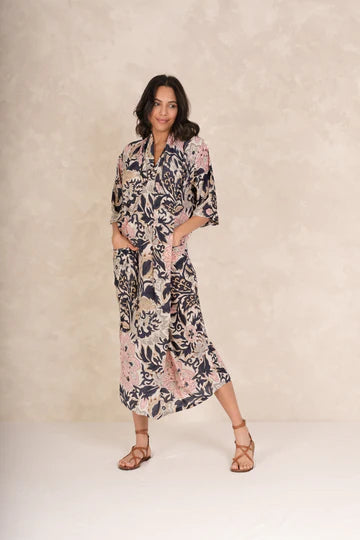 One Hundred Stars Block Taupe Rachel Dress