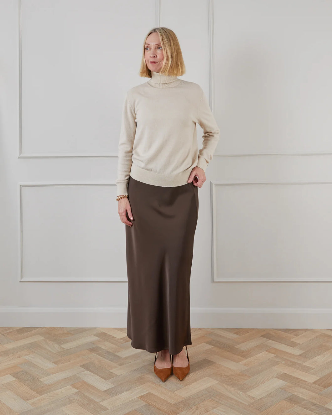 Chalk Maeve Skirt Chocolate