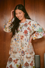 Load image into Gallery viewer, One Hundred Stars Cornucopia Ivory Poplin Pajama Set
