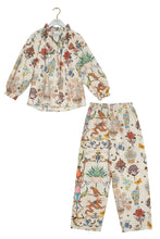 Load image into Gallery viewer, One Hundred Stars Cornucopia Ivory Poplin Pajama Set

