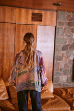 Load image into Gallery viewer, One Hundred Stars Crane Plum Kimono
