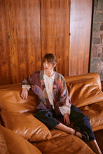 Load image into Gallery viewer, One Hundred Stars Crane Plum Kimono
