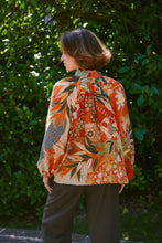 Load image into Gallery viewer, One Hundred Stars Fans Scarlet PussyBow Blouse
