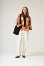 Load image into Gallery viewer, One Hundred Stars Fans Scarlet Kimono
