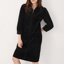 Load image into Gallery viewer, Part Two Eyvor Corduroy Dress Black
