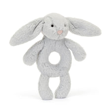 Load image into Gallery viewer, Bashful Silver Bunny Ring Rattle
