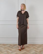 Load image into Gallery viewer, Chalk Maeve Skirt Chocolate
