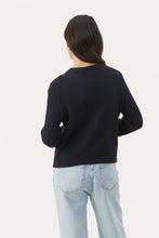 Load image into Gallery viewer, Part Two Elmie Cardigan Dark Navy
