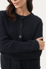 Load image into Gallery viewer, Part Two Elmie Cardigan Dark Navy
