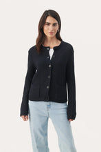 Load image into Gallery viewer, Part Two Elmie Cardigan Dark Navy
