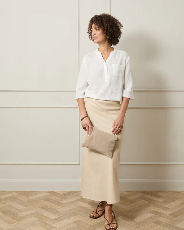 Chalk Maeve Skirt Stone