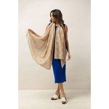 Load image into Gallery viewer, One Hundred Stars Vintage Tiles Scarf Pink
