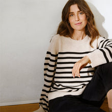 Load image into Gallery viewer, Part Two Niaka Pullover Black Stripe
