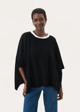 Load image into Gallery viewer, Part Two Tilanna Wool Blend Poncho, Black
